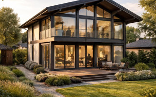 Почему двухэтажный фахверк выбирают при небольшом участке