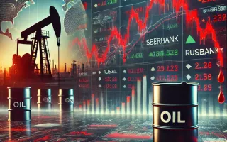 Падение на российском рынке: снижение акций и цен на нефть